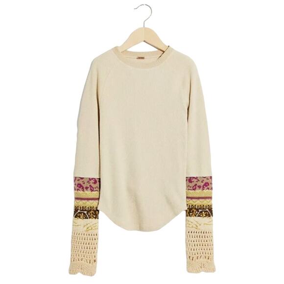 Free People Tops - Free People In the Mix Cuff Thermal Top Neutral size Medium